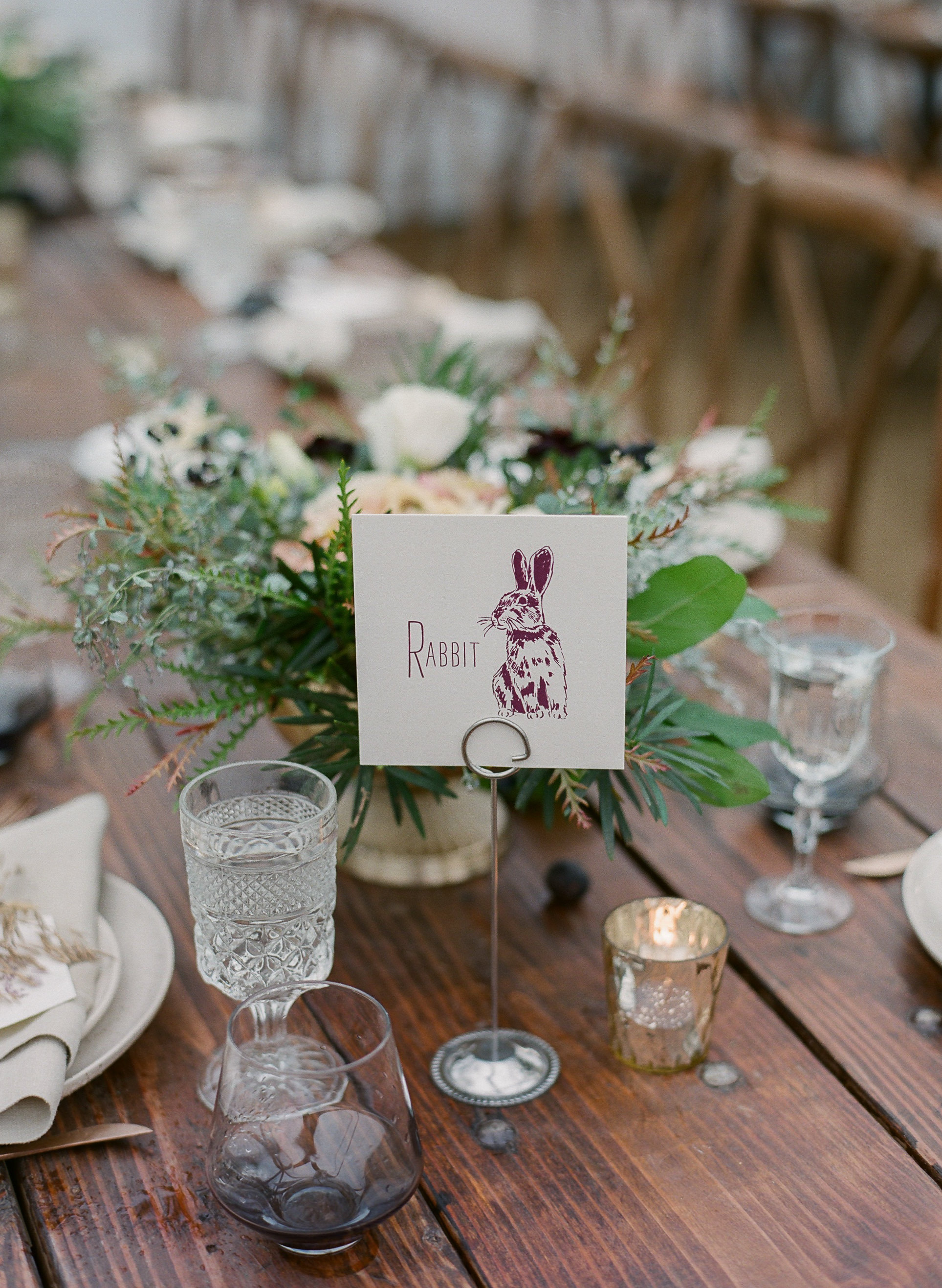 Table Setting Colorado Ranch Wedding