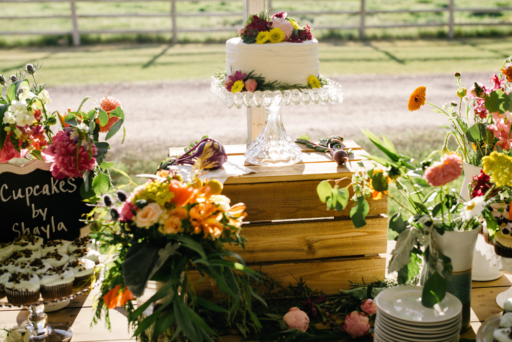 Cake Table Floral Decor