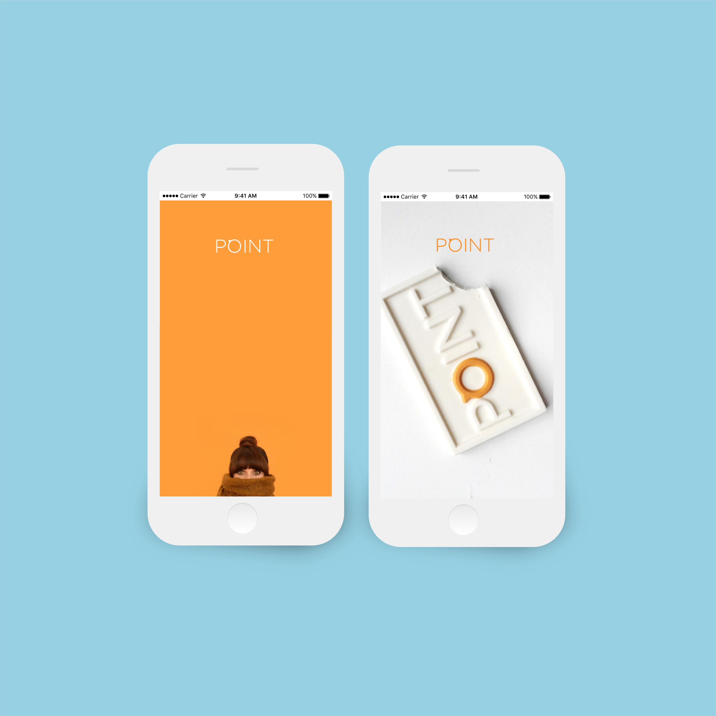 Loading screen with Point App branded imagery