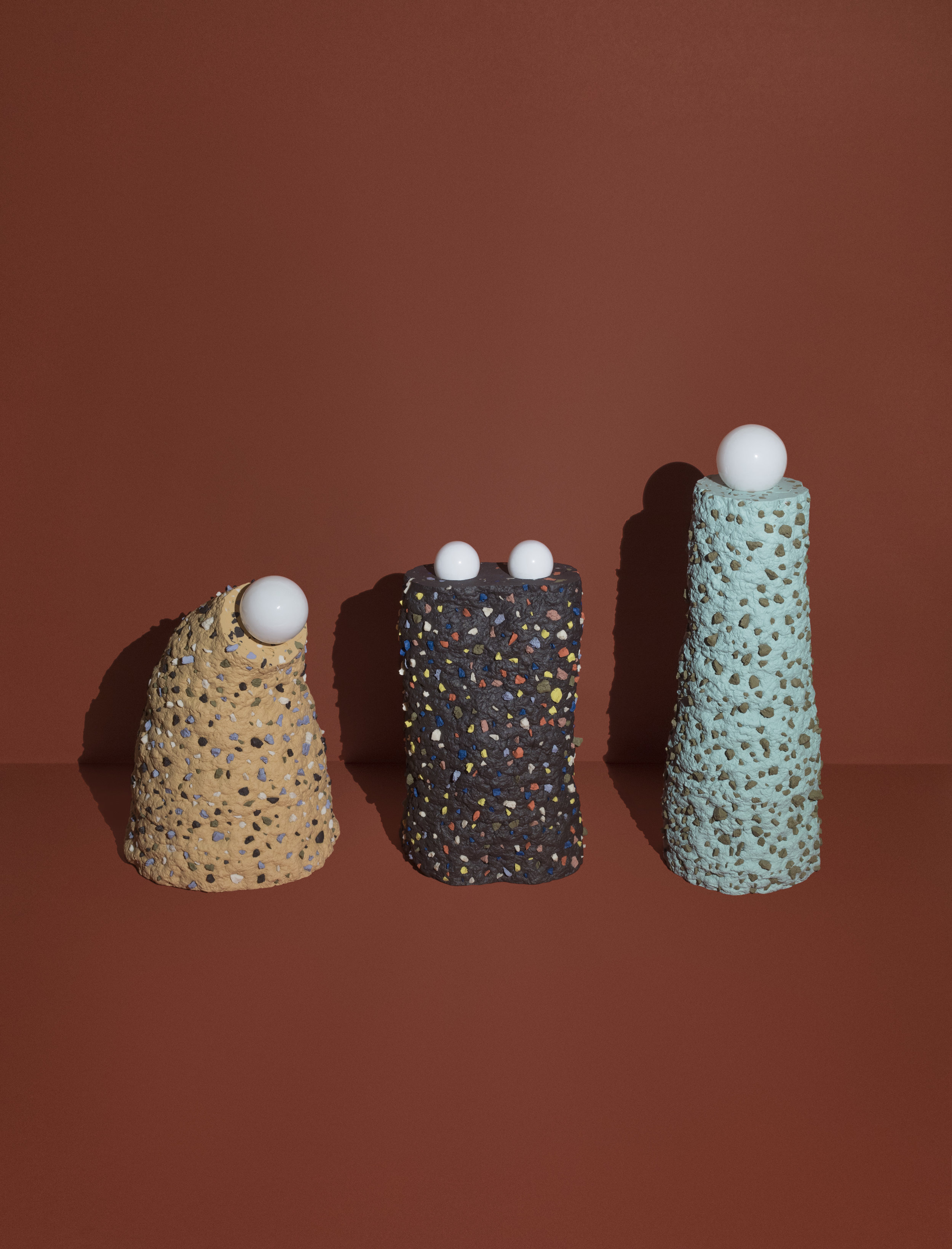  Conglomerate Lamps:  Highly Pigmented Porcelain 