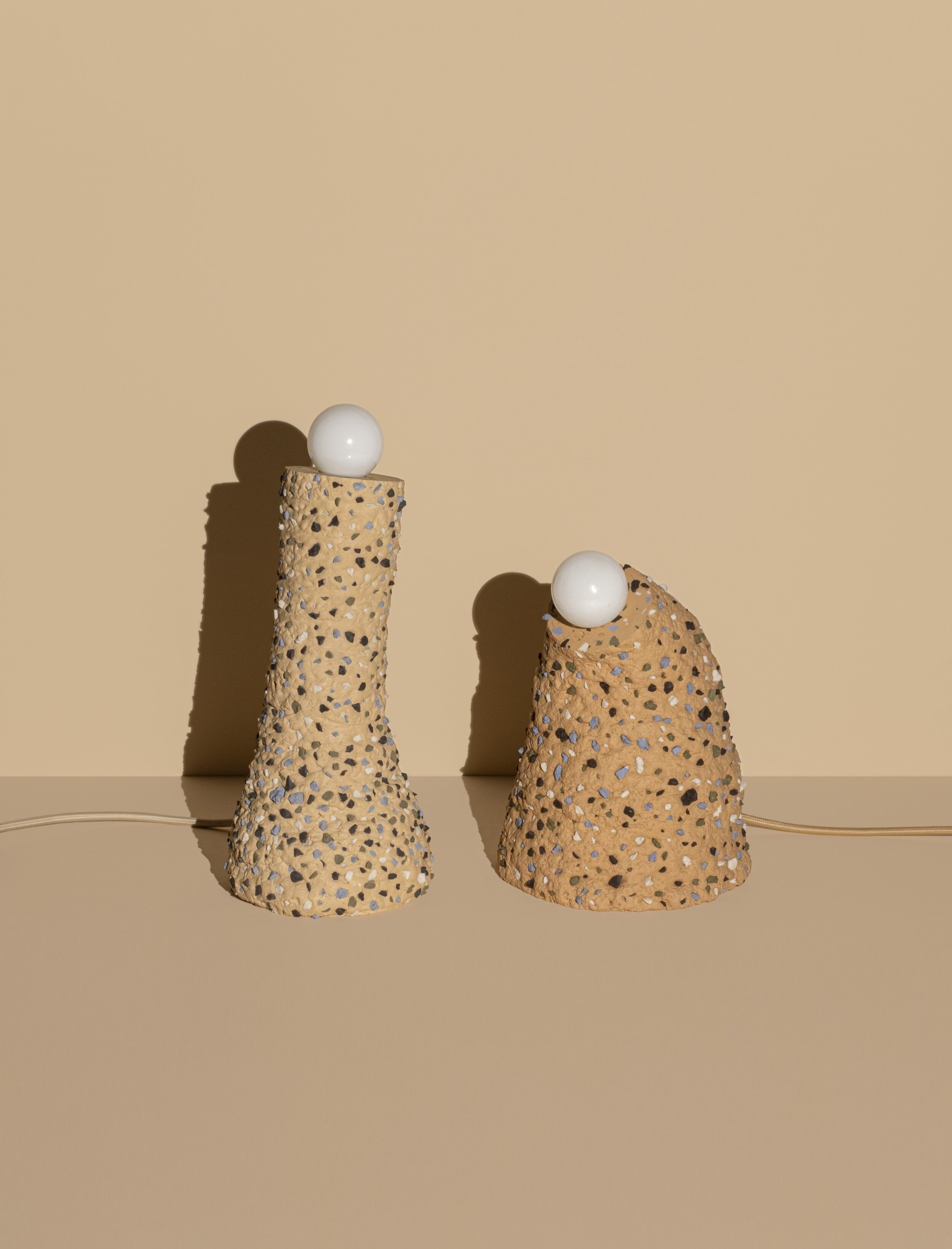  Conglomerate Lamps:    Highly Pigmented Porcelain 