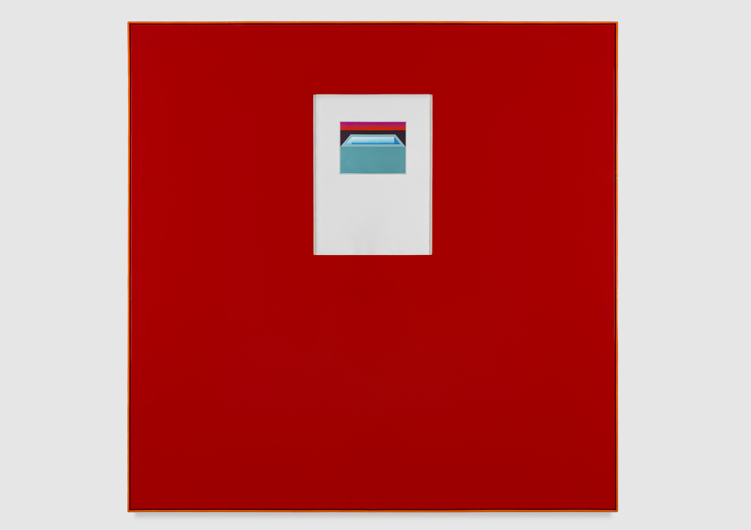  Pool 17-02-26-00-32:    47.2 × 47.2 x 4.7”     Gouache on paper &amp; poliurethane on MDF 