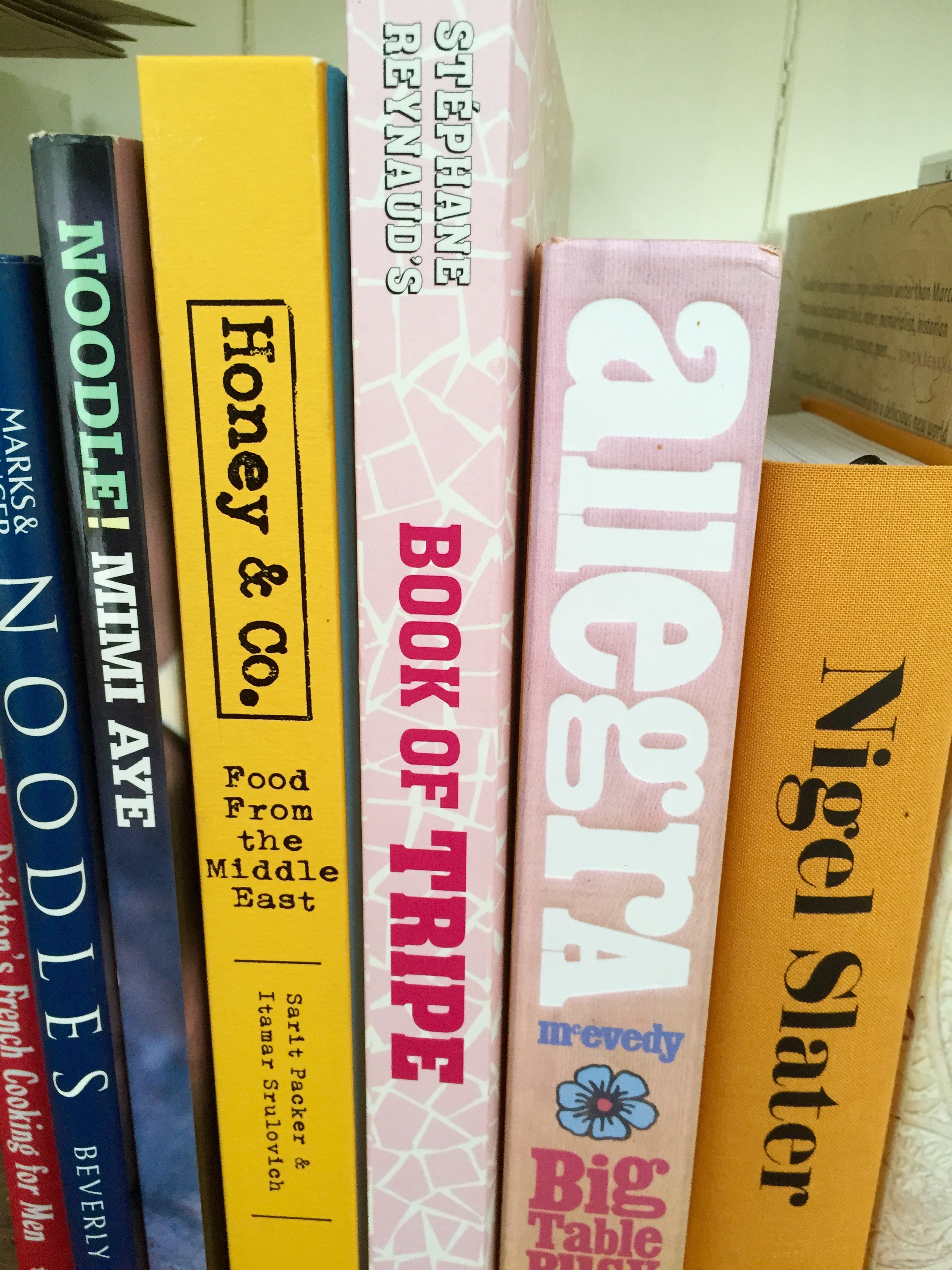 My currently in-use cook books