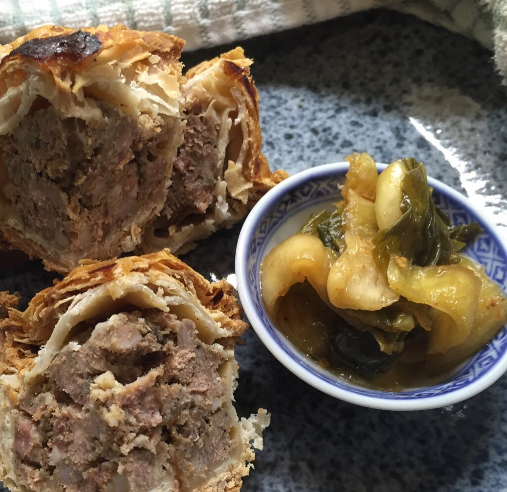 Kimchee - salty, sour hot, the new best accompaniment to a pork pie