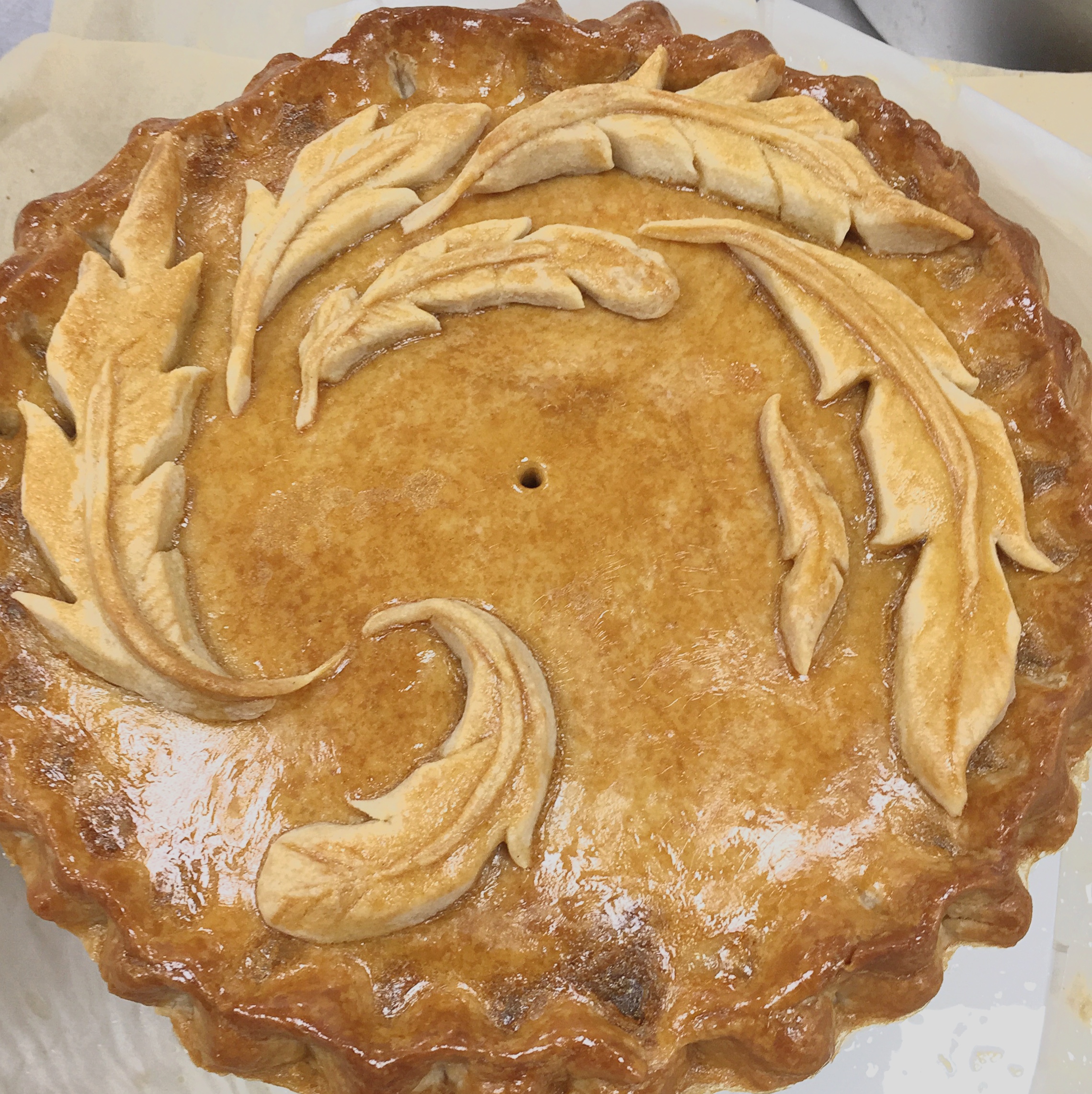 Hot water pastry pie art Bake Off