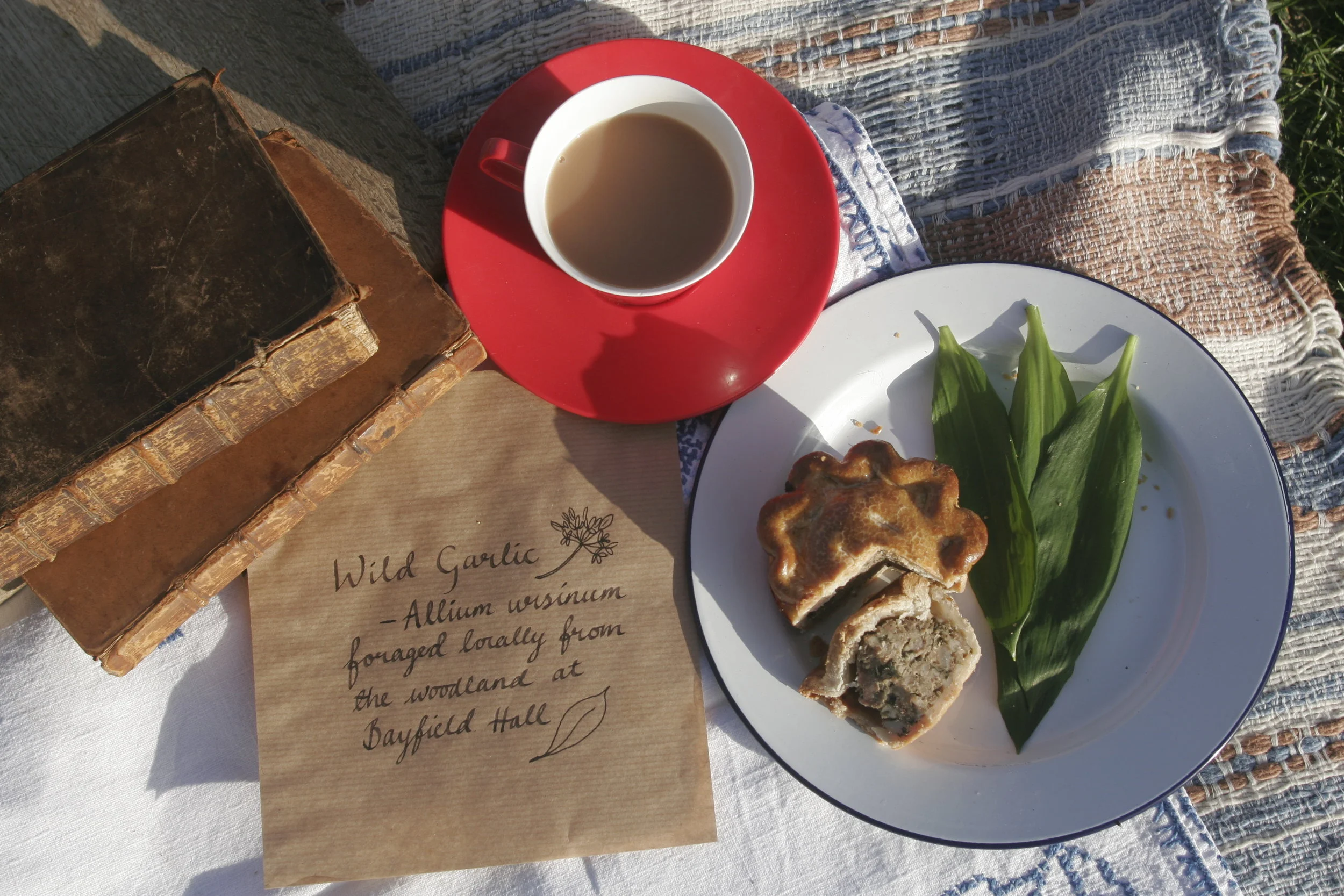 Wild Garlic Pork Pies