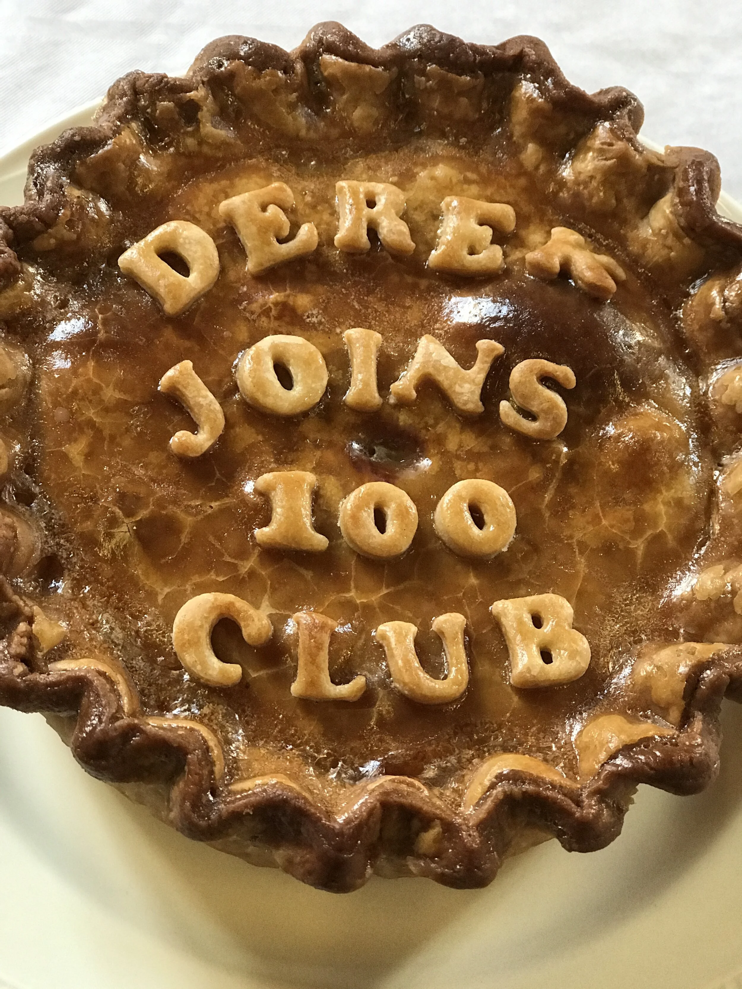 Bray's Cottage 100th Birthday personalised celebration pork pie mail order