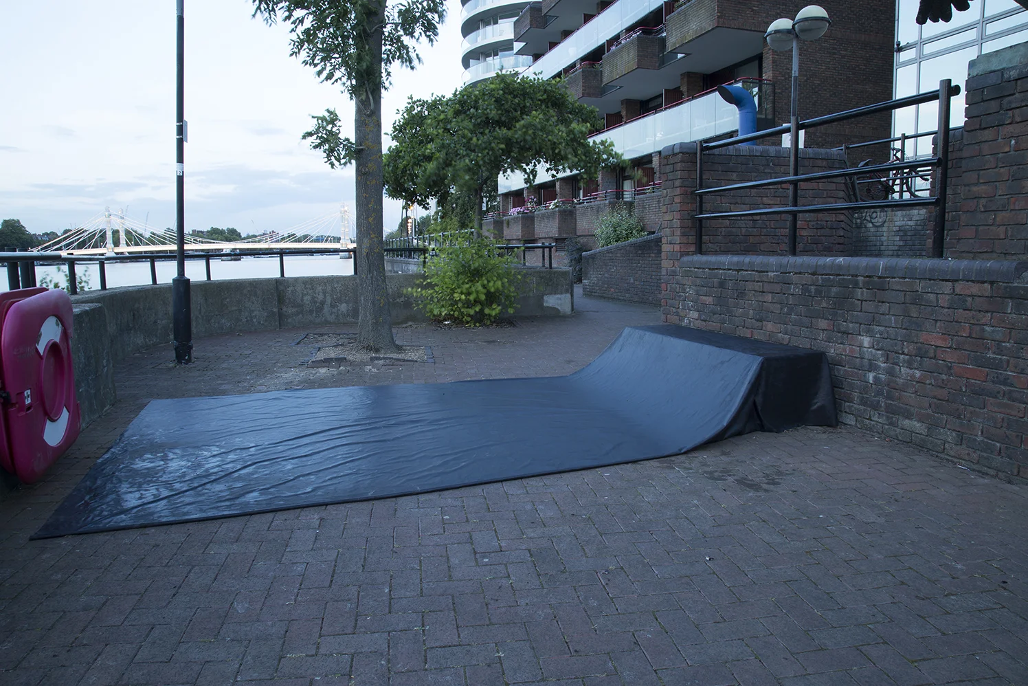 Canvas on Floor, Installation in the Battersea area