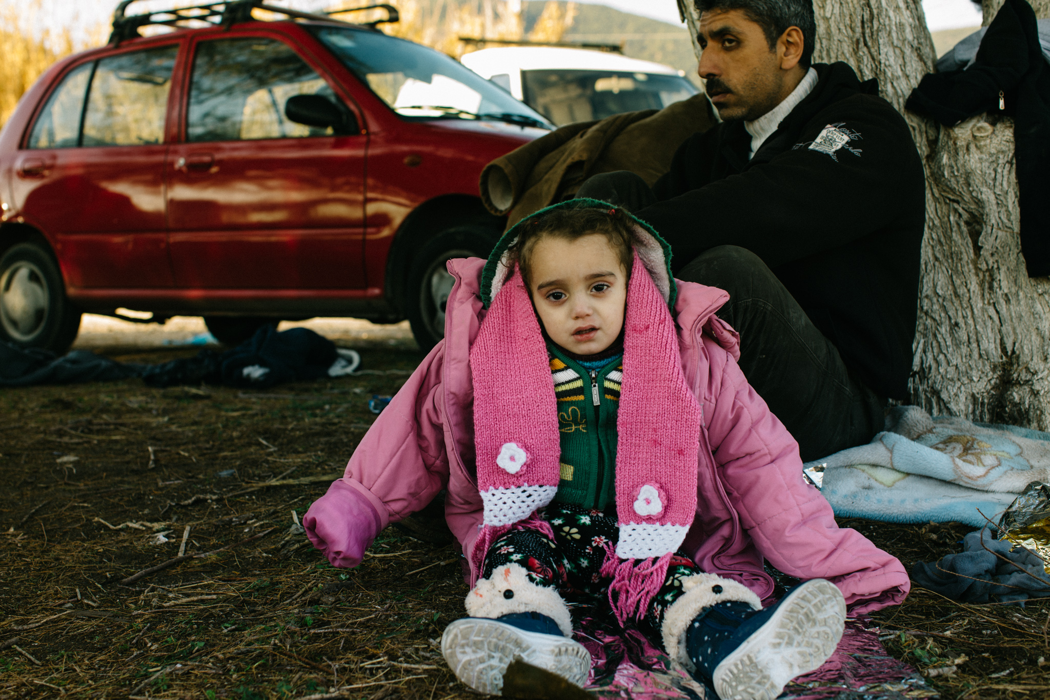 Hollow eyes of many refugees coming off rafts from Turkey serve as proof of the harrowing nature of the journey. 