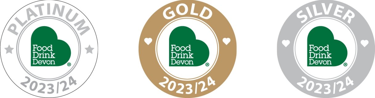 Food Drink Devon Award Stickers 2023/24