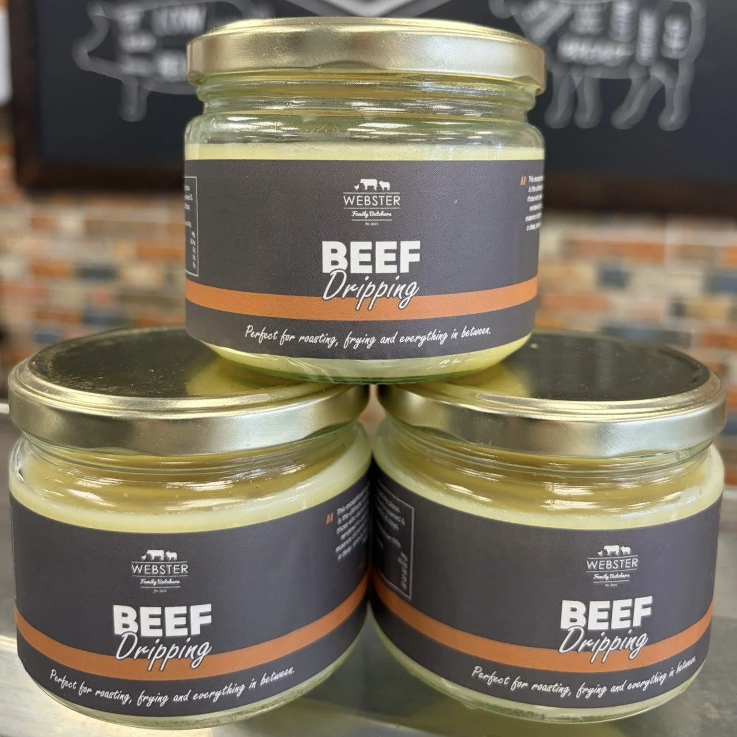 Websters Beef Dripping Label