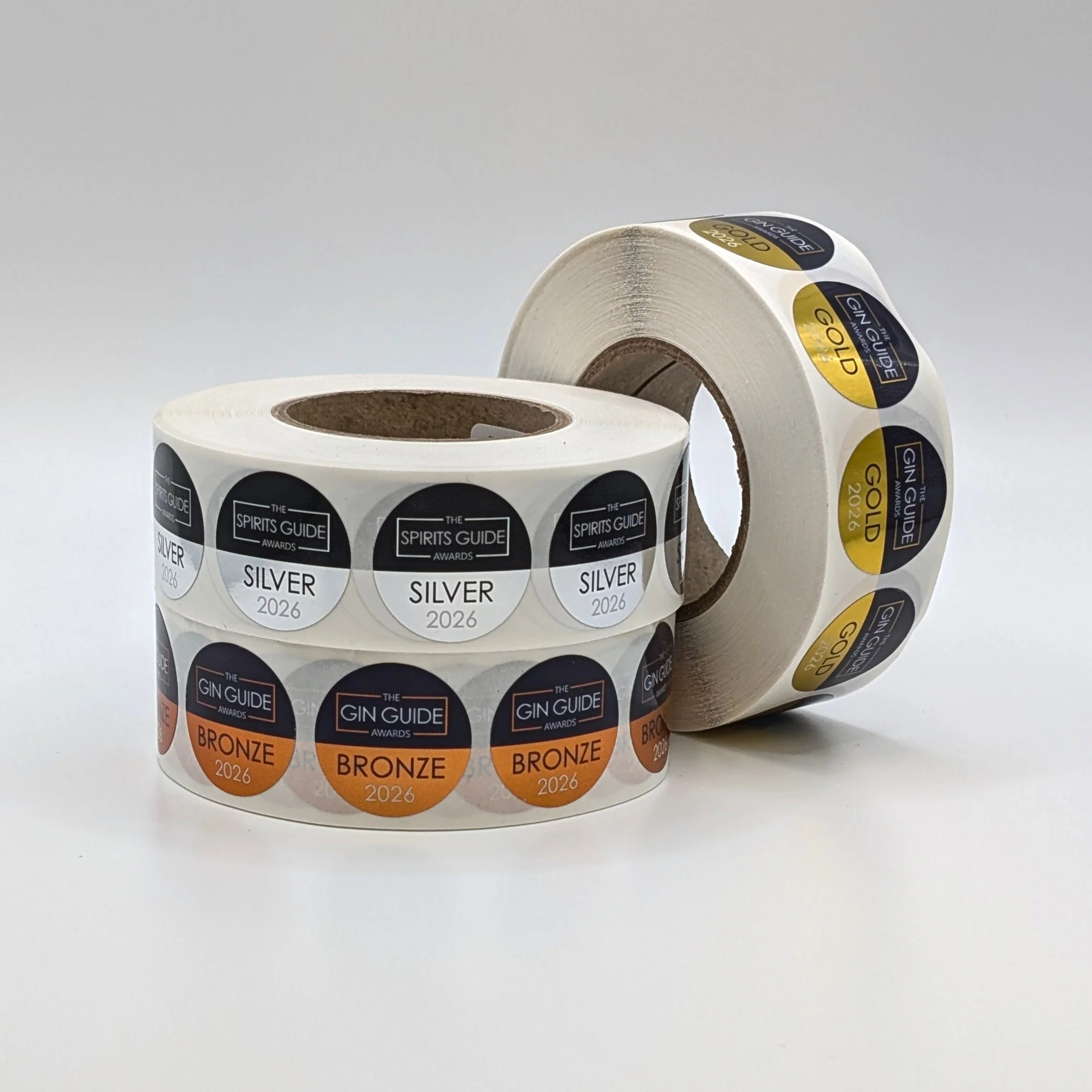 The Gin Guide & Spirits Guide Award Labels