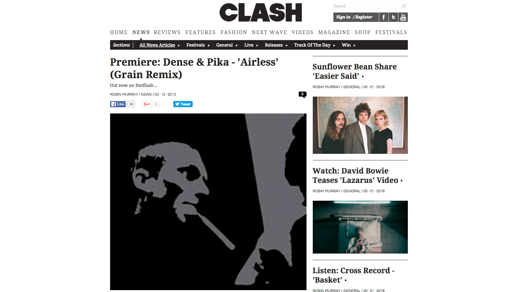 Clash Premiere Grain's Remix Of 'Airless'