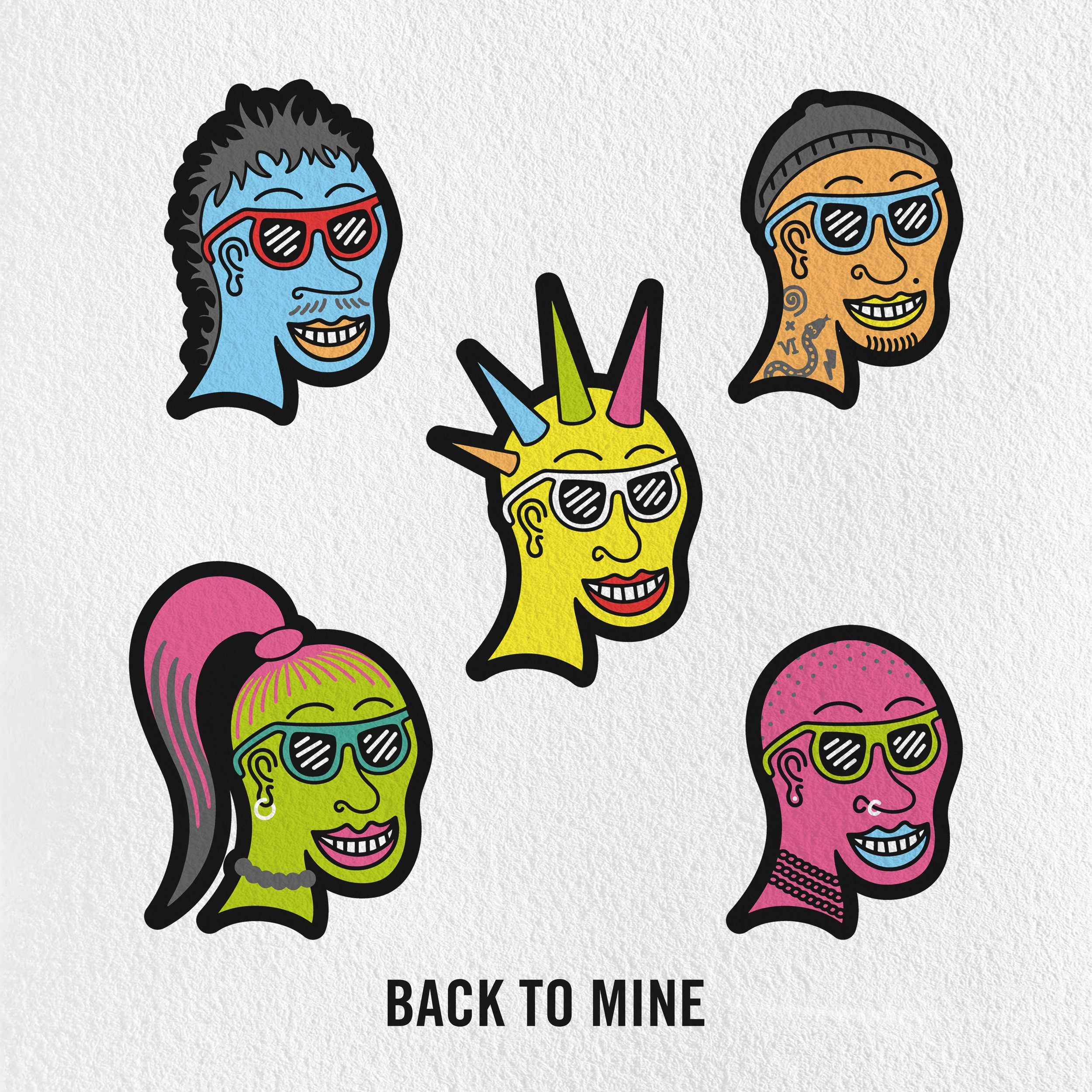  2022 |  ‘Back To Mine’ Character Mascots,  Illustration 