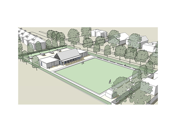 Aerial view - 3D study model 