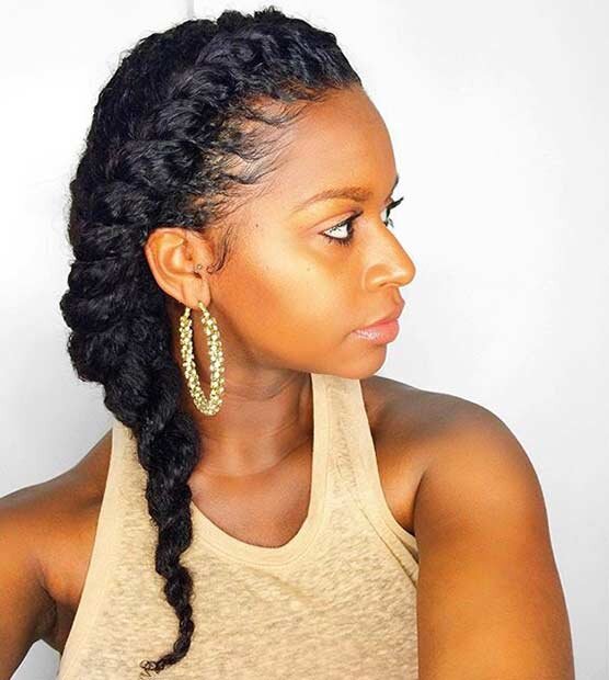 Simple natural Hair styles 101: Flat Twist — KuiCare