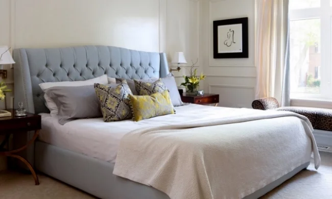 Custom tufted headboard