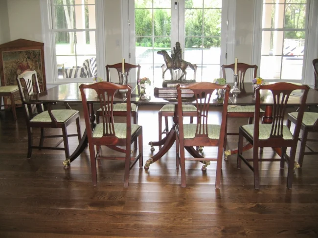 New seats for lovely dining chairs.