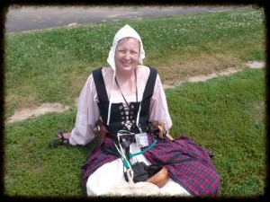 Kendra gets into the spirit of our theme weeks. She makes all of her own costumes!