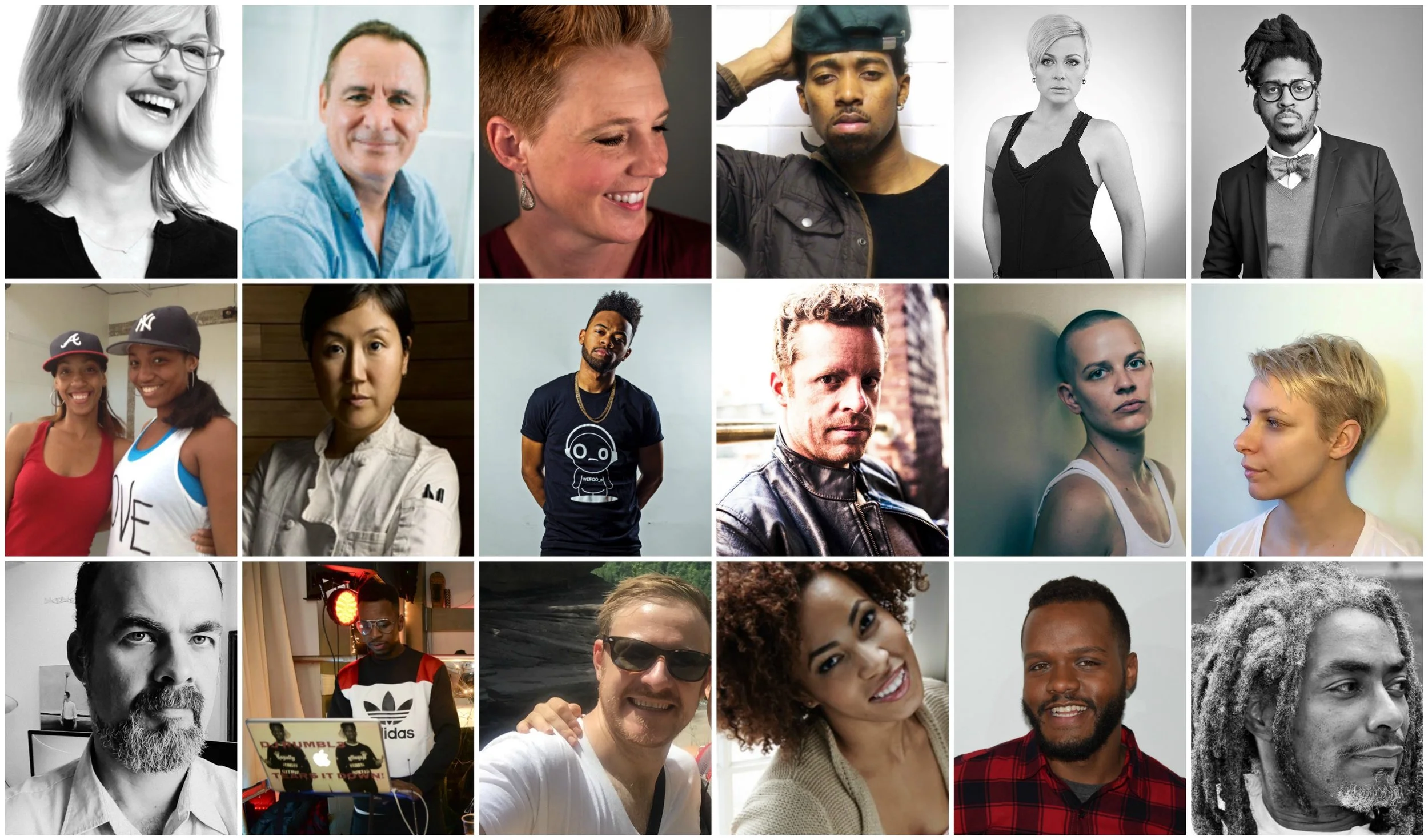 Tina Fallon, Shane O'Hara, Shannon Hummel, Keon Washington, Lasha Keller, Kamau Ware, Karen Ross, Kandice Ross, Sohui Kim, Devvon Terrell, Nick Fitzhugh, Kelly Bartnik, Katie Dean, Severn Clay-Youman, Royal Isaac, Mike Drake, Junie Kenworthy, Juan Gabriel Landrau, Cleve Lamison Photo credits: Shannon Hummel - Kamau Ware, Keon Washington - Teejay Hearn, Kamau Ware - Stephanie Land, Karen & Kandice Ross - Shannon Hummel, Devvon Terrell - Devvon Terrell, Kelly Bartnik - Adam Krause, Katie Dean - Mike Drake, Cleve Lamison - Charles Chessler
