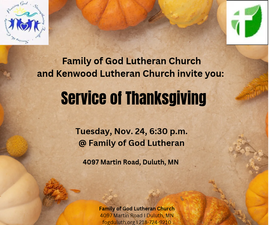 Service of Thanksgiving