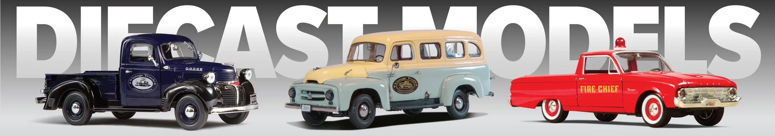 Diecast truck models from Vintage Truck (Copy)