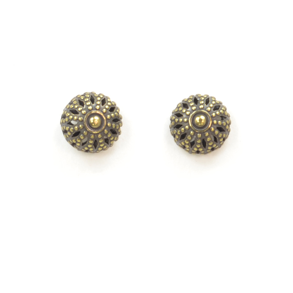 Filigree Dome Post Earrings