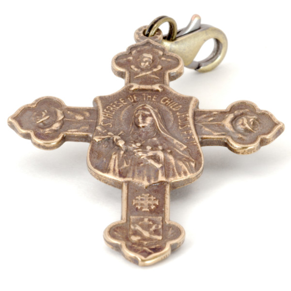 St. Therese The Little Flower Cross with Clasp