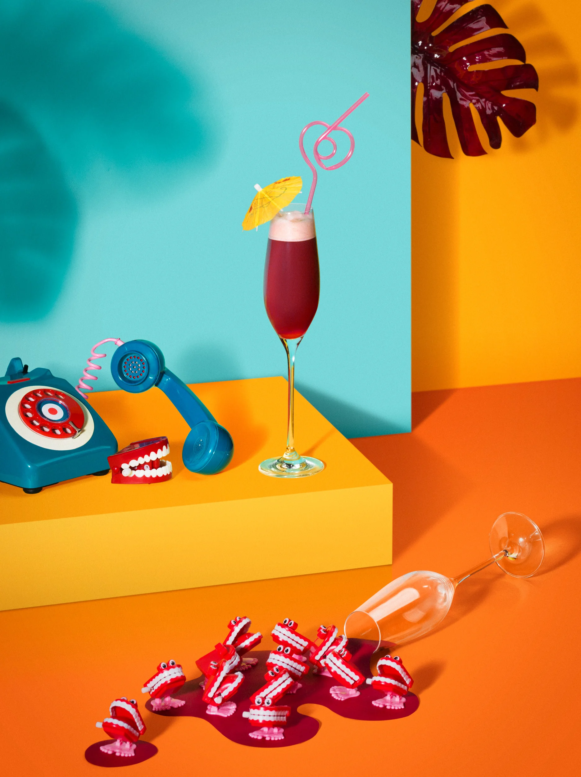 Colourful Red Cocktail Food and Drink Photography - Lux Studio