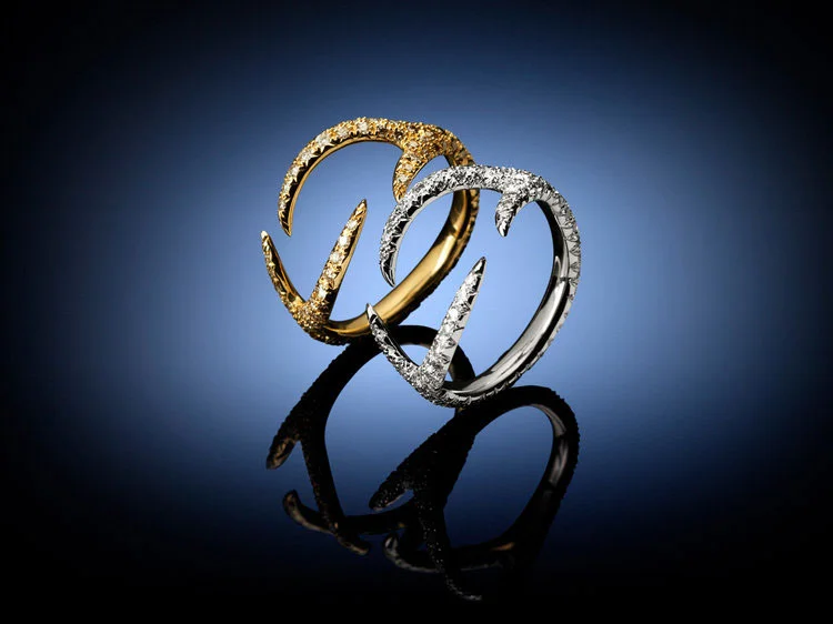 Soha Sardinia Yellow Gold and Silver Rings - Lux Studio