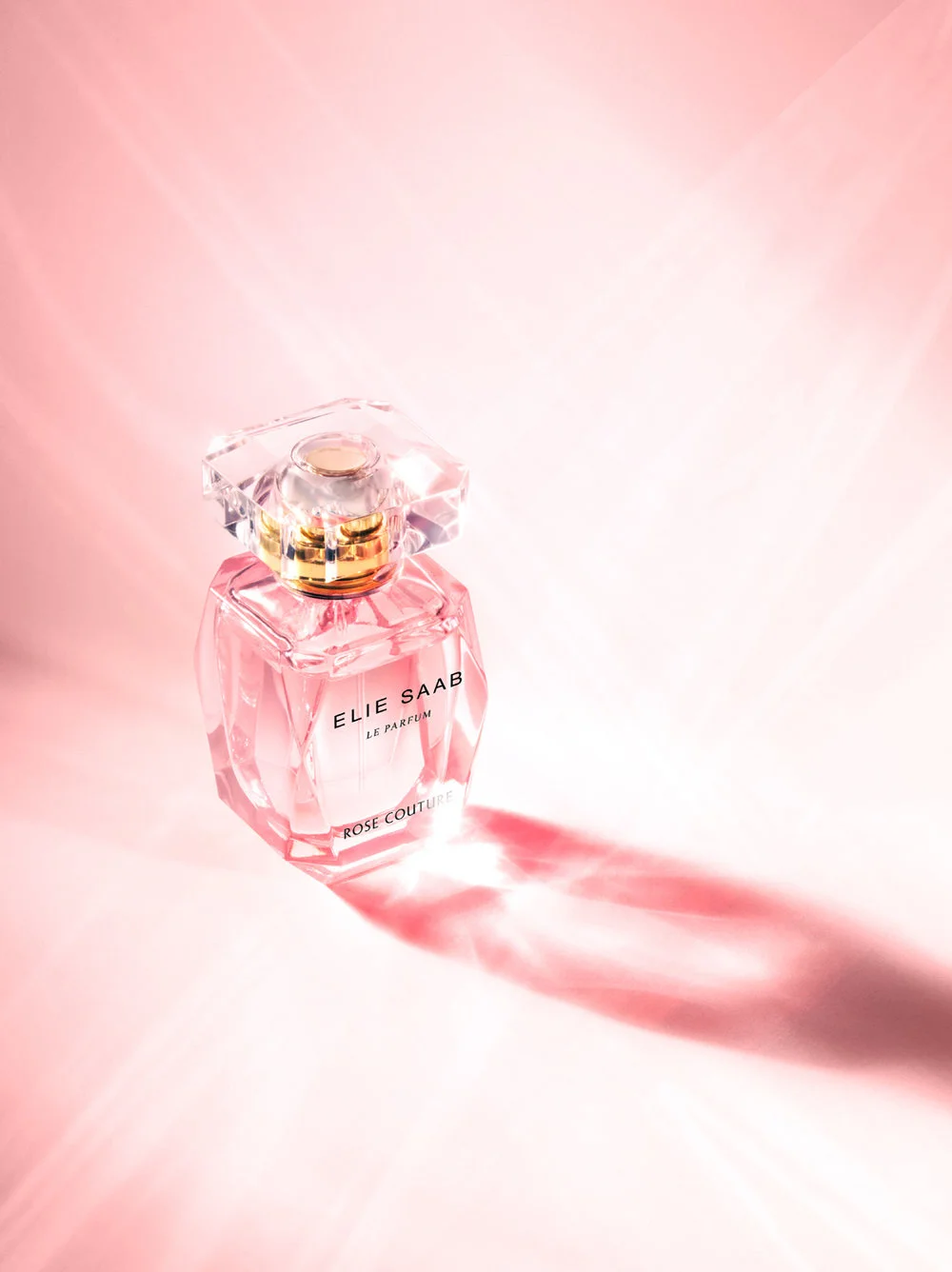 Elie Saab Perfume Product Photography Angle Shot Pink - Lux Studio