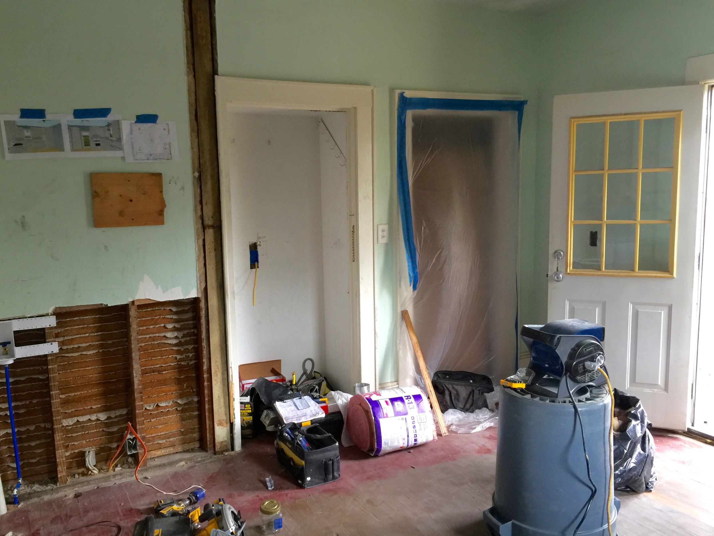 After the demolition