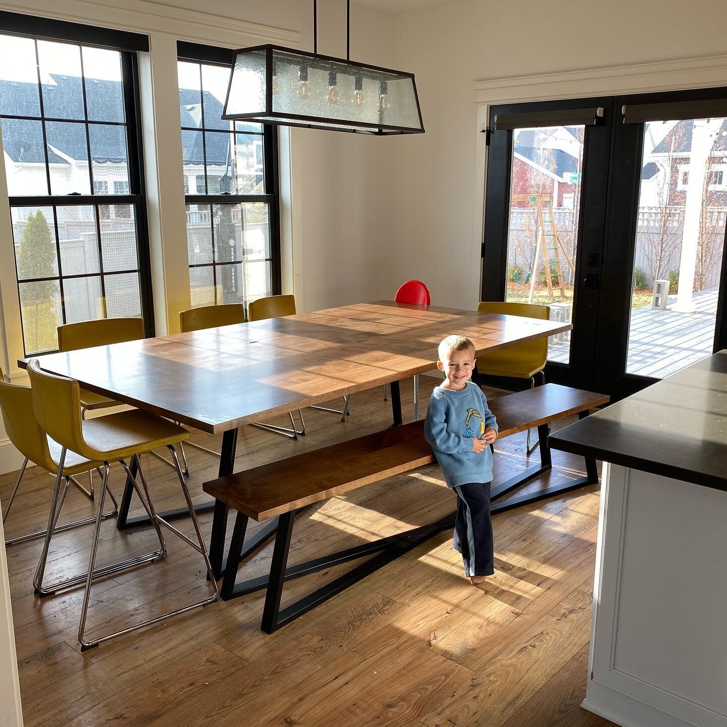 Today I&rsquo;m thankful for this table. It represents a string of small miracles for my wife and I, and allows my large family the room to finally eat in comfort with *no fighting. There&rsquo;s nothing greater than a hub of good food and good conve