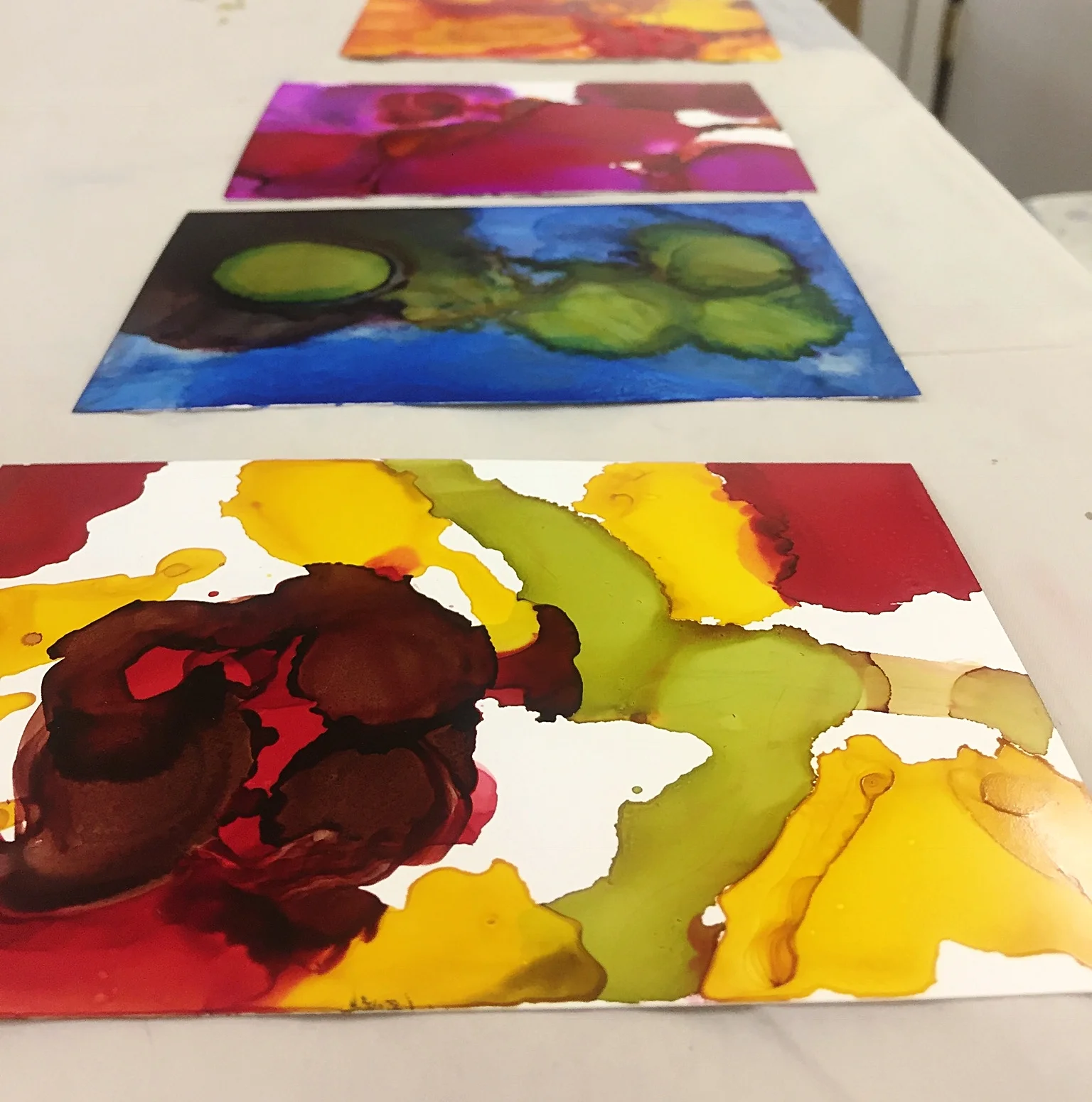 Class Overview: Alcohol Ink Greeting Cards