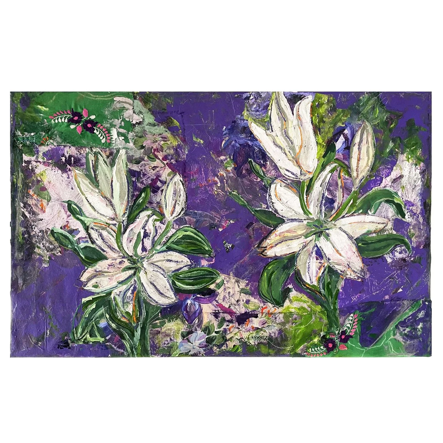 blooming white flowers,  2022, 24x36  - white.jpg