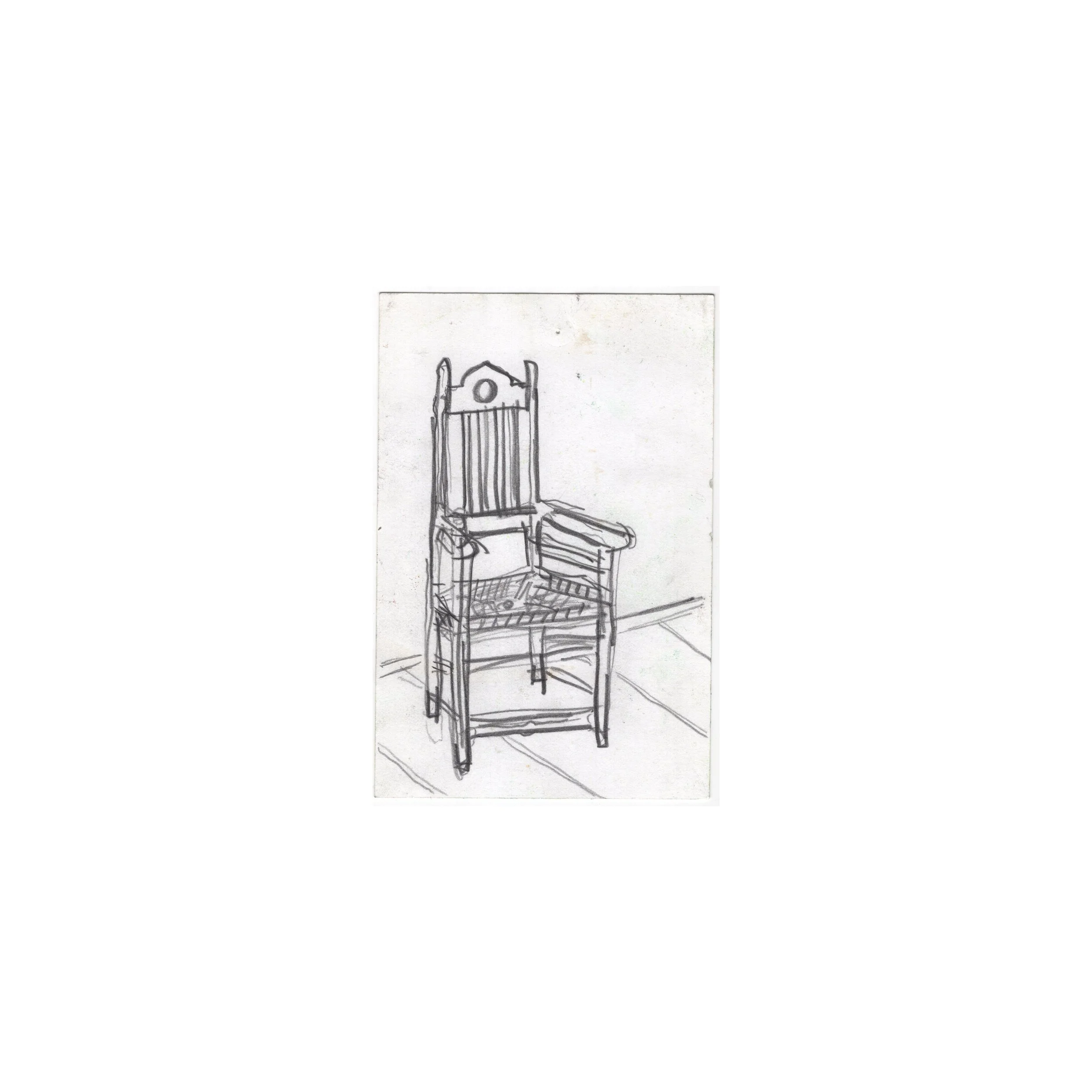 wooden chair sketch
