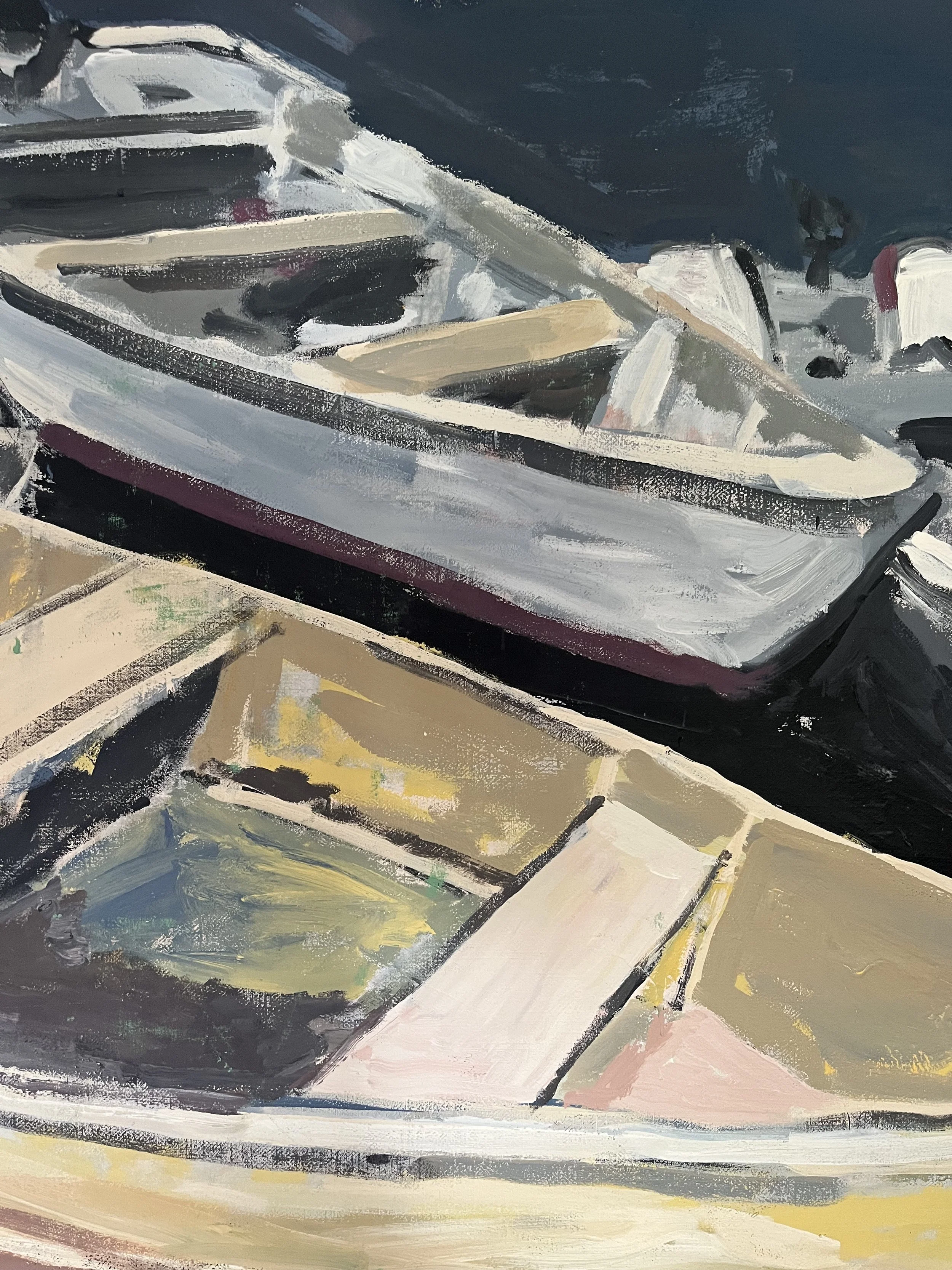 boats at the dock, 2025, 44x44 - detail.jpeg