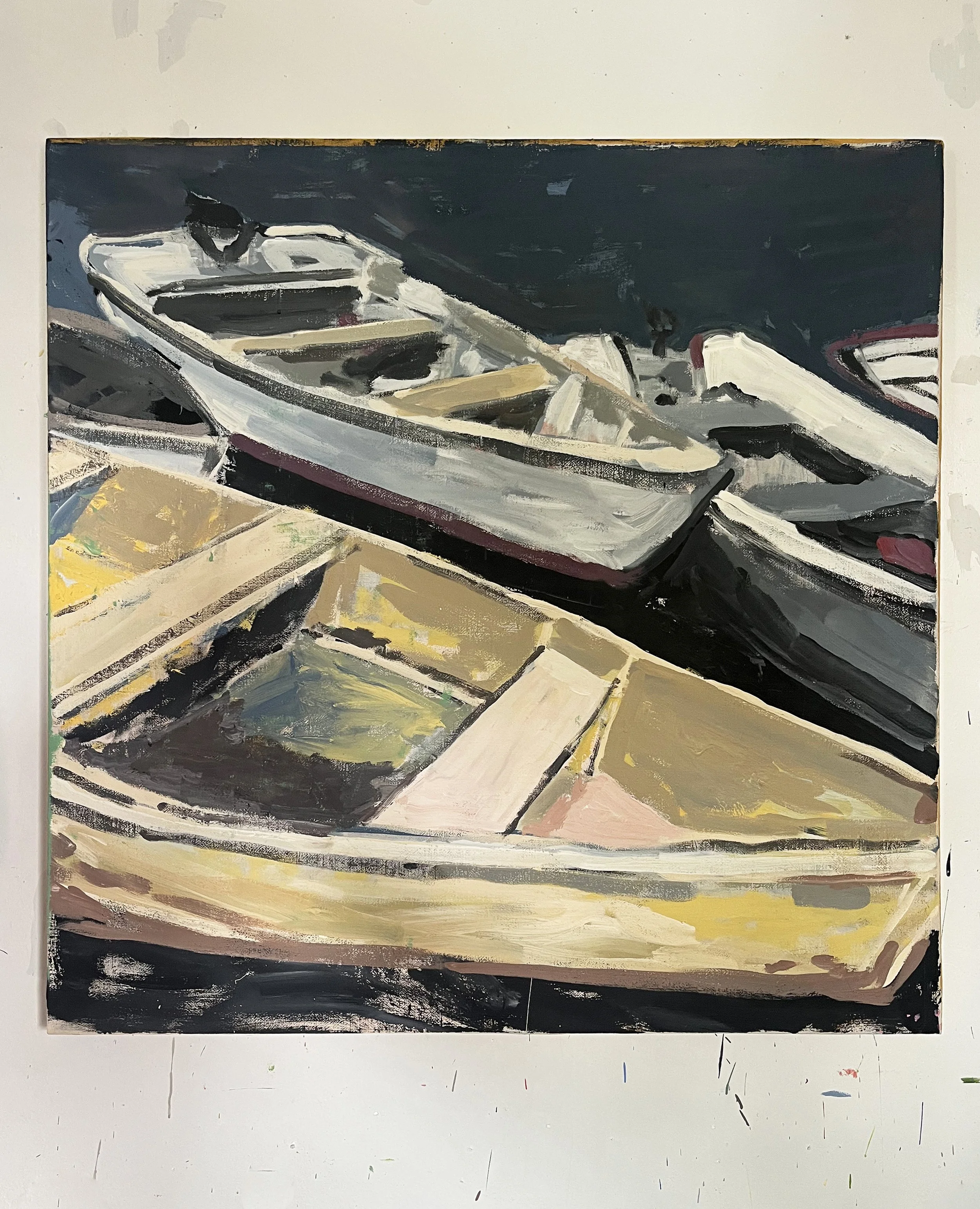boats at the dock, 2025, 44x44- studio.jpeg