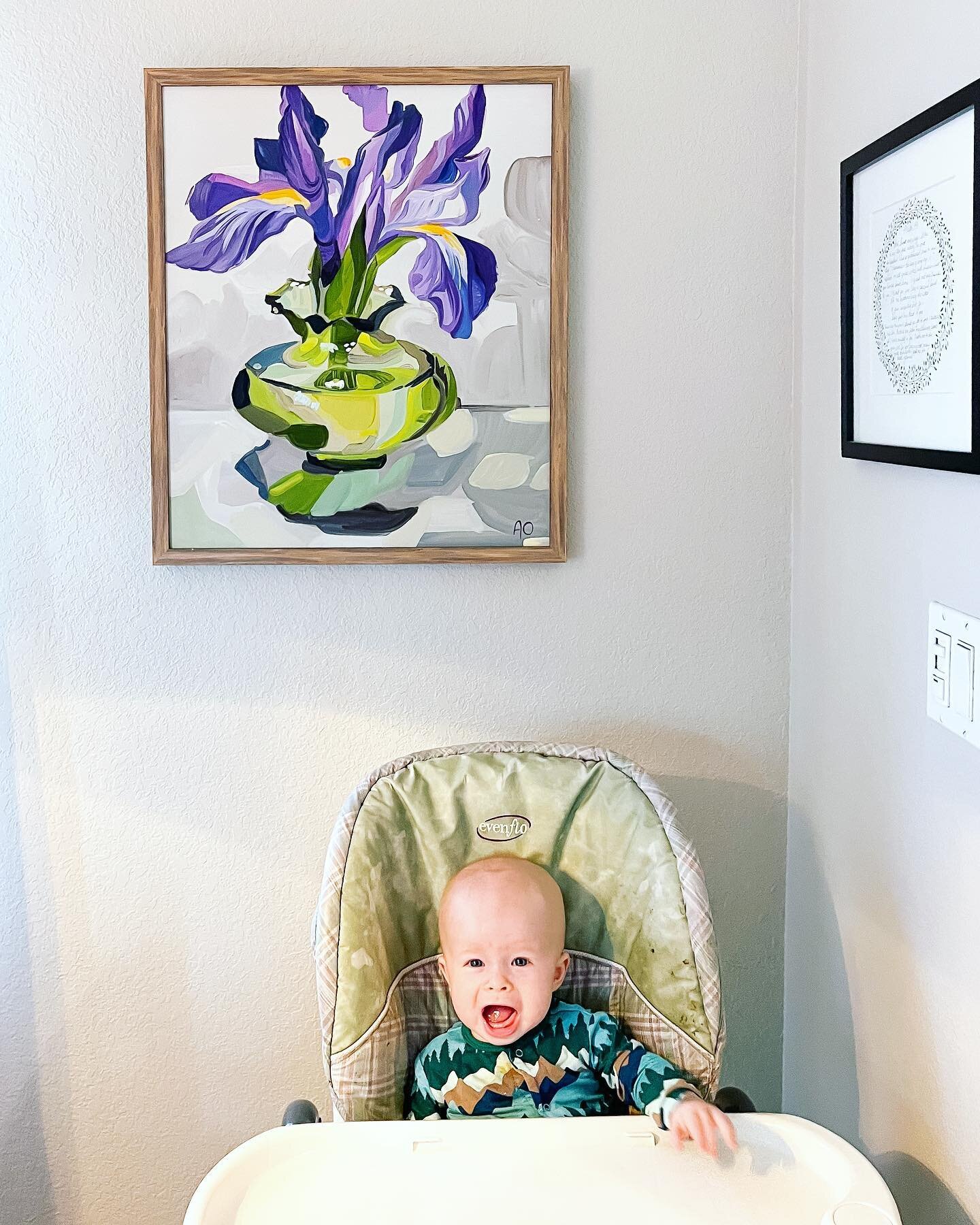 🤍 Jaw dropper and show stopper 🤍

For the last few days, I&rsquo;ve gotten yo@spend some time with an old friend and her new baby. What a gift. He sits under one of my paintings from 2021 and another from 2015 every morning for breakfast. I&rsquo;m