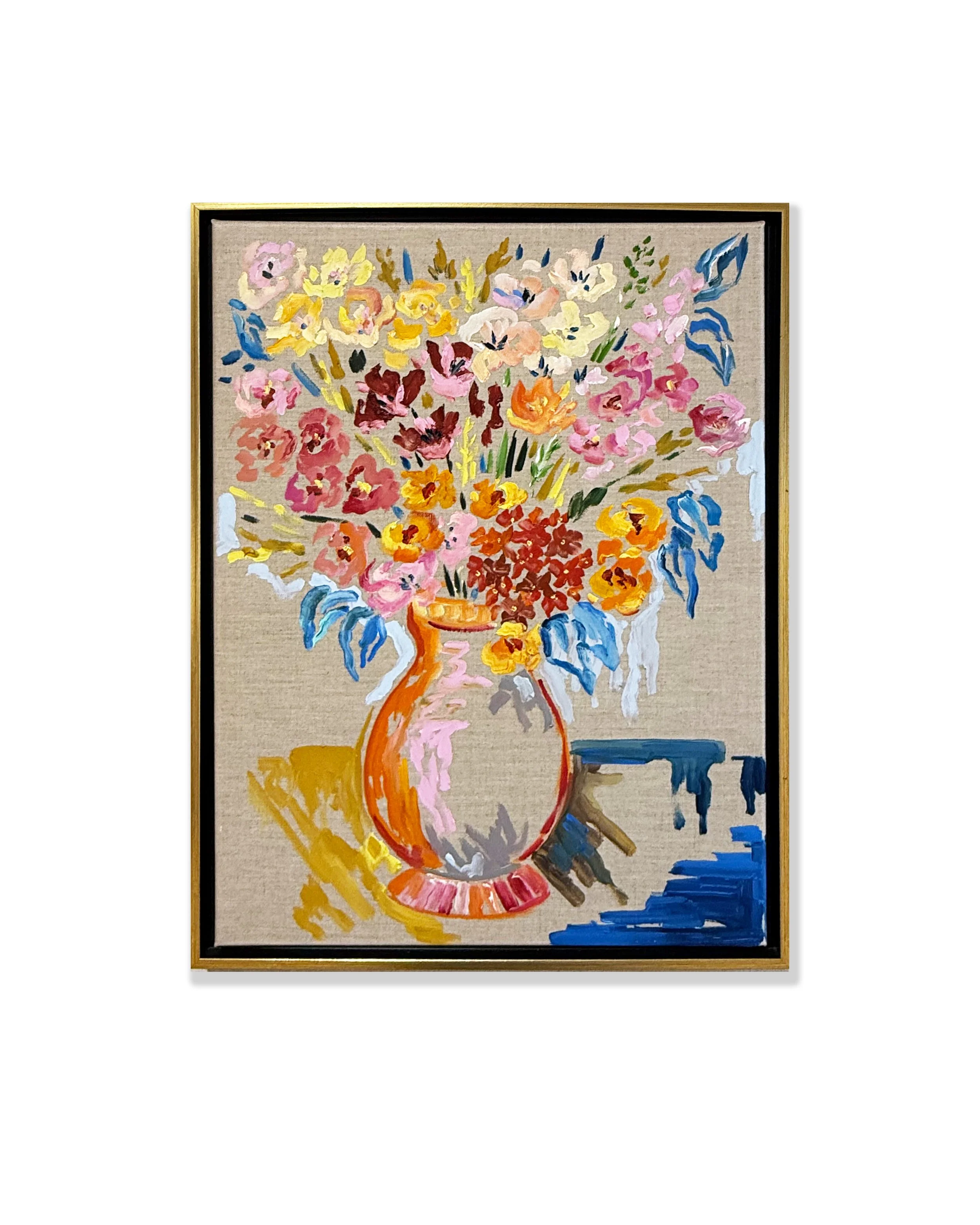 'On Linen V' [18" X 24" Oil on Linen, Framed]