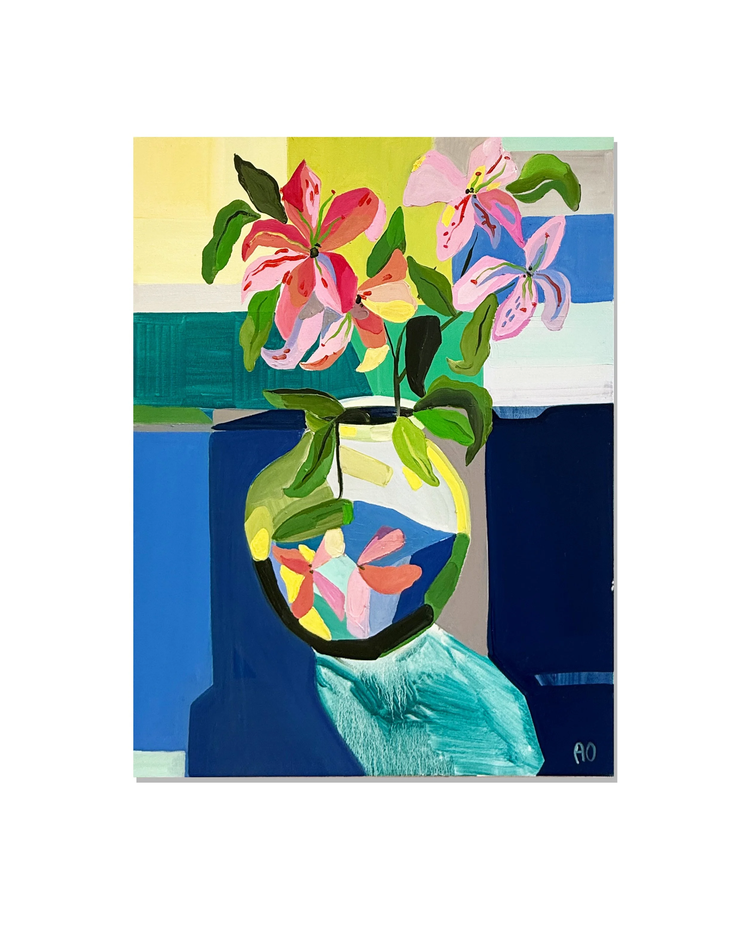 'Lilium at Dusk' [24" X 30", Oil on Canvas]