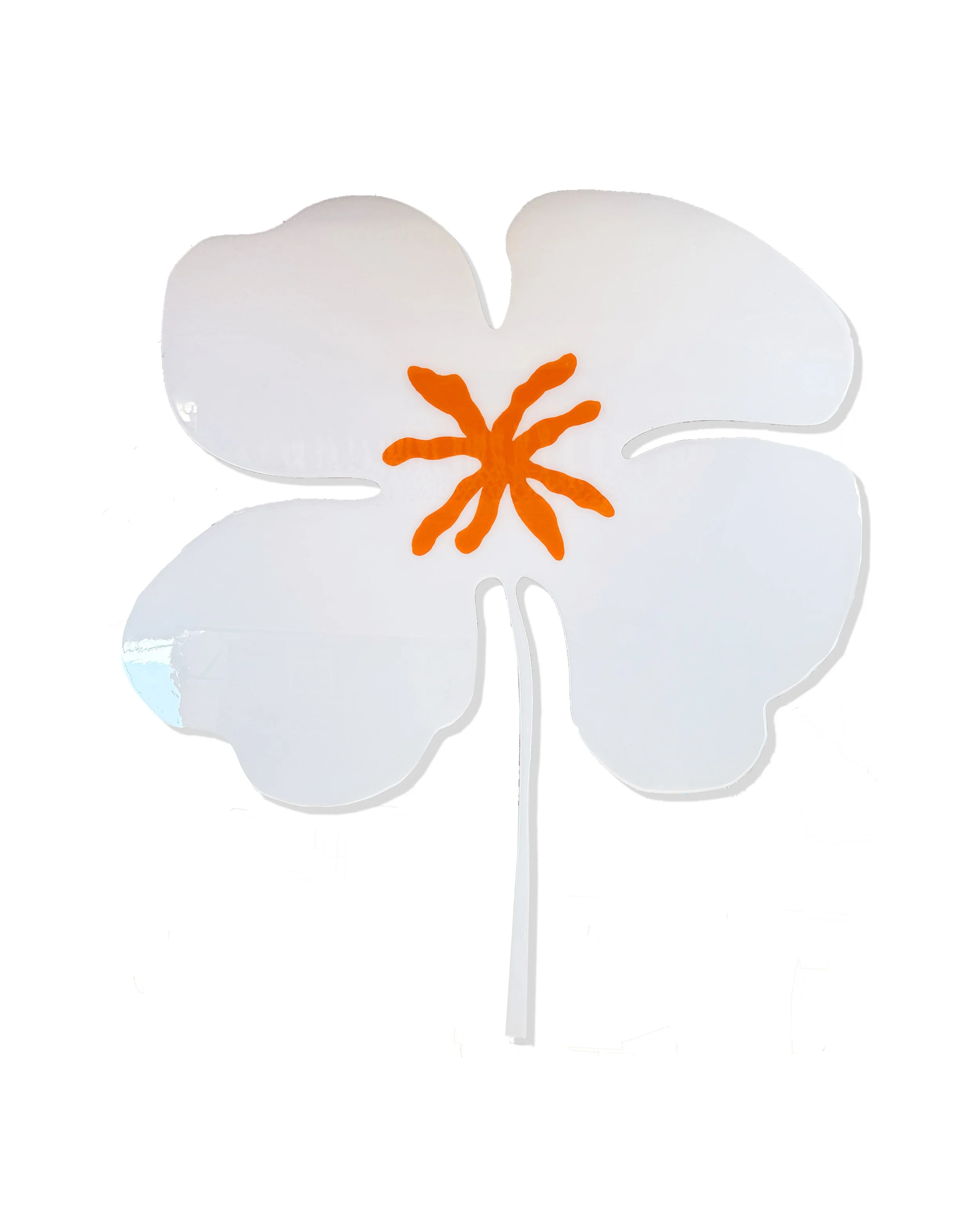 'Wallflower Clover III' [36" X 48", Oil on Custom Cut Birch Panel with Epoxy Resin]