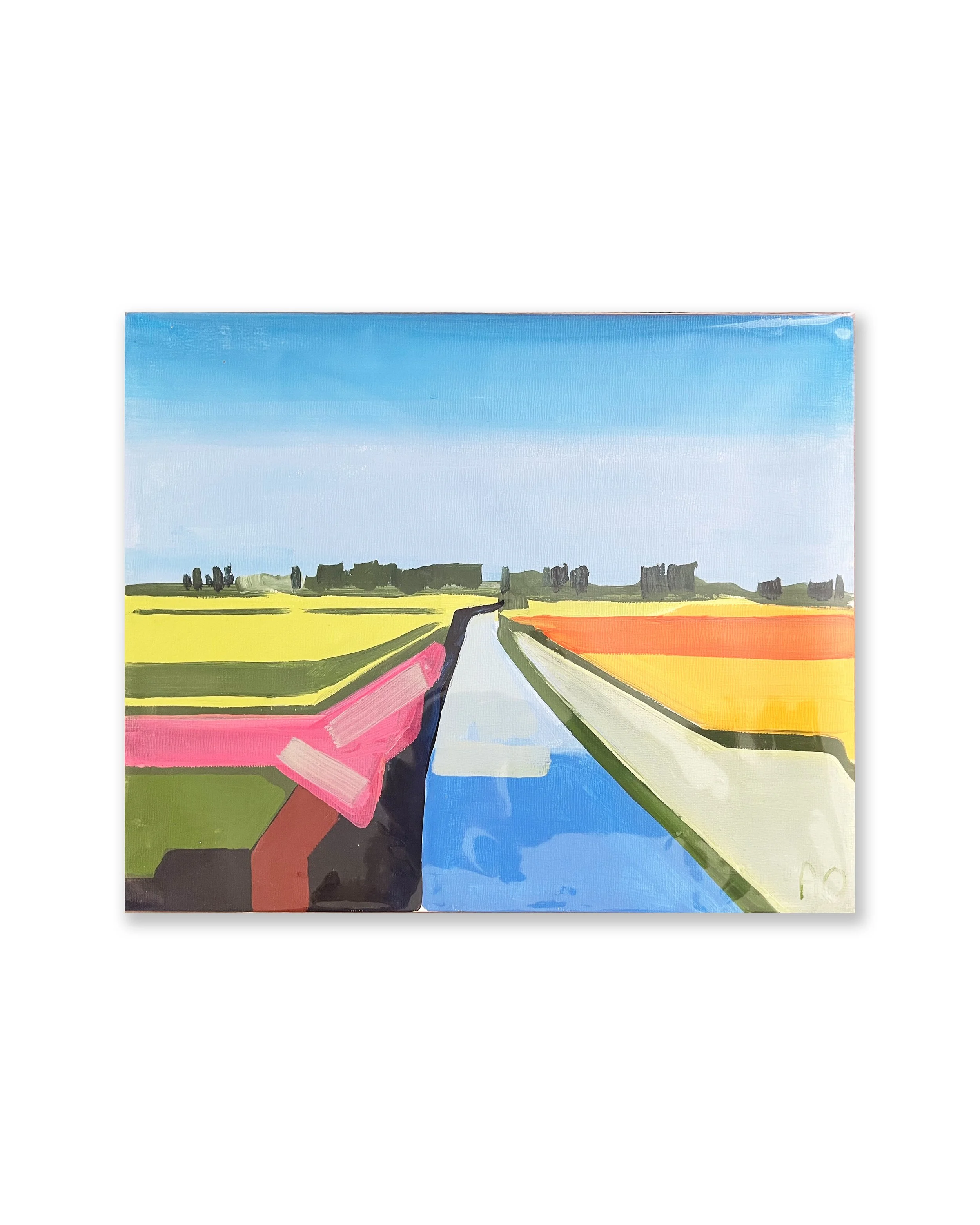 'Tulip Fields' [9" X 12" Oil on Panel]