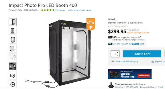 A collapsible Still Life booth For a full-size person and other don’t needs but must haves!