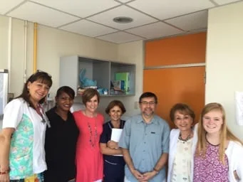 The Children's of Alabama team with the Chilean team and Emily Schreiber.