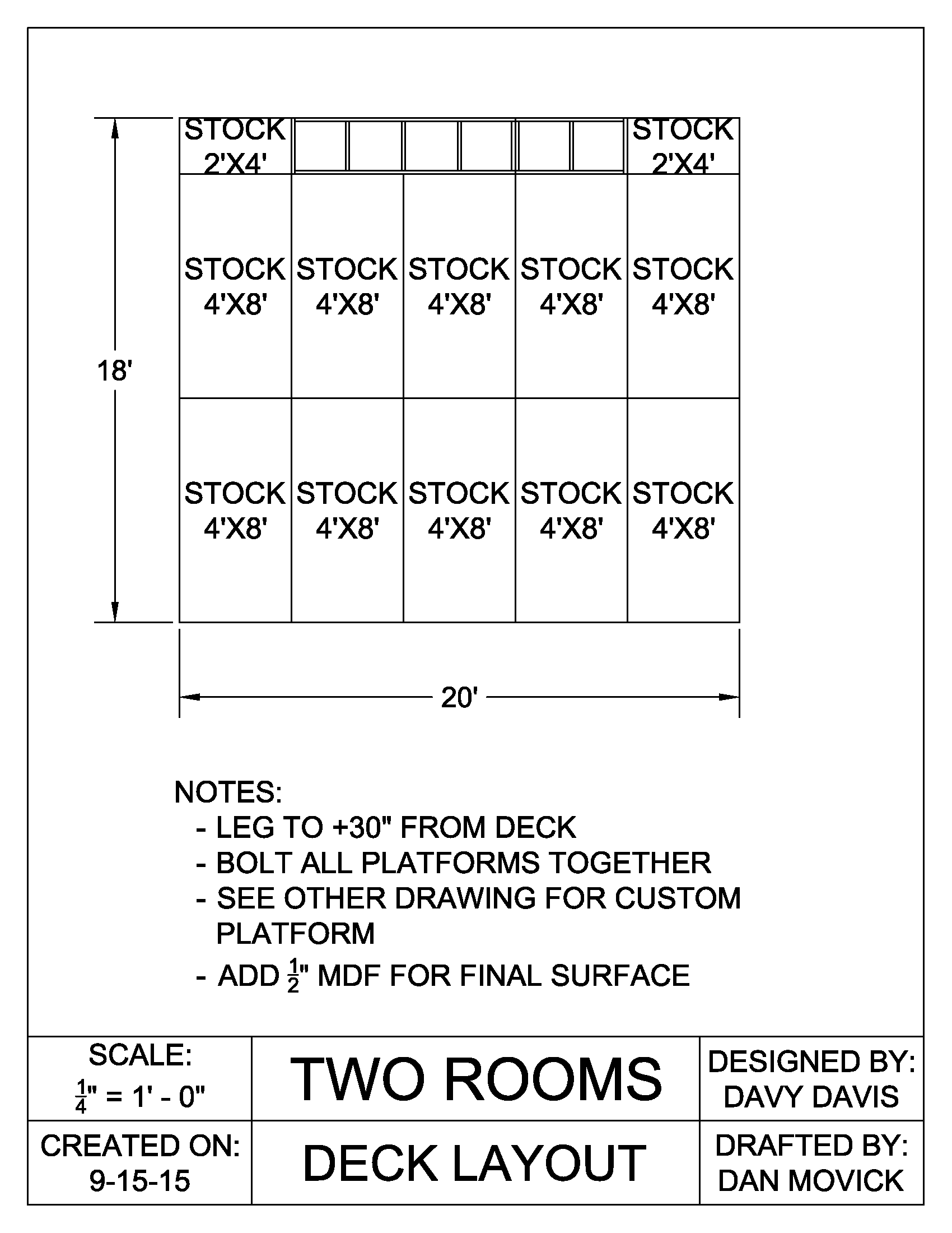 Deck Layout