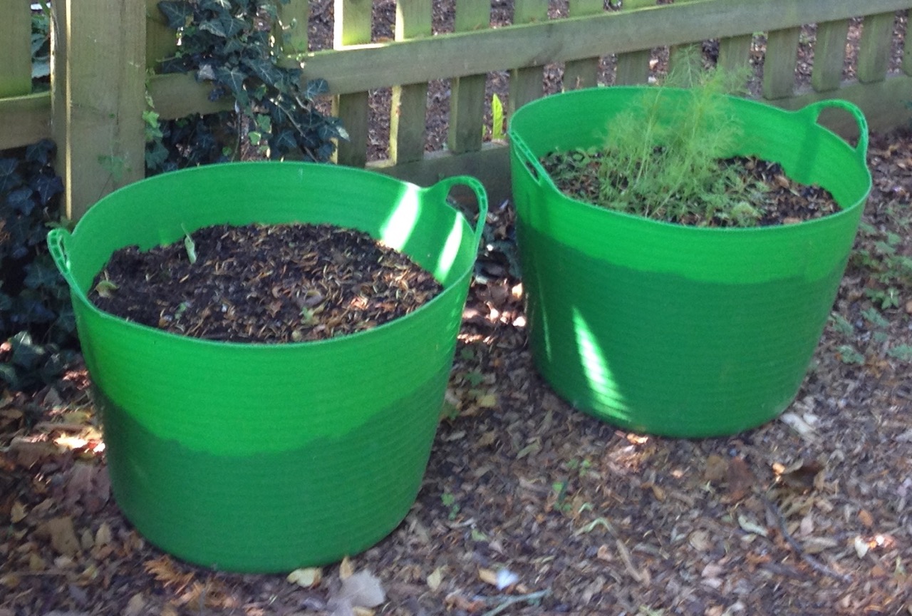 Can grow plants - and crops - in simple tubs (make sure they have drainage)