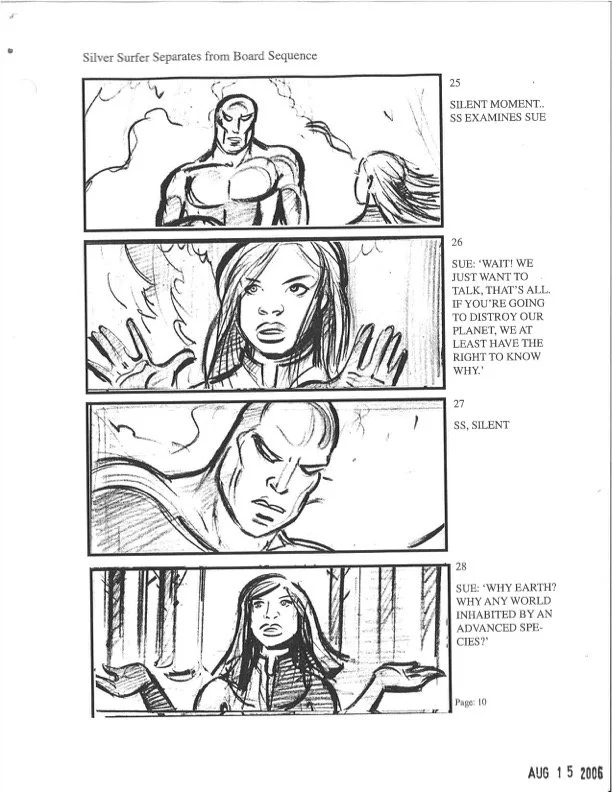 Silver Surfer Separates from Board Sequence