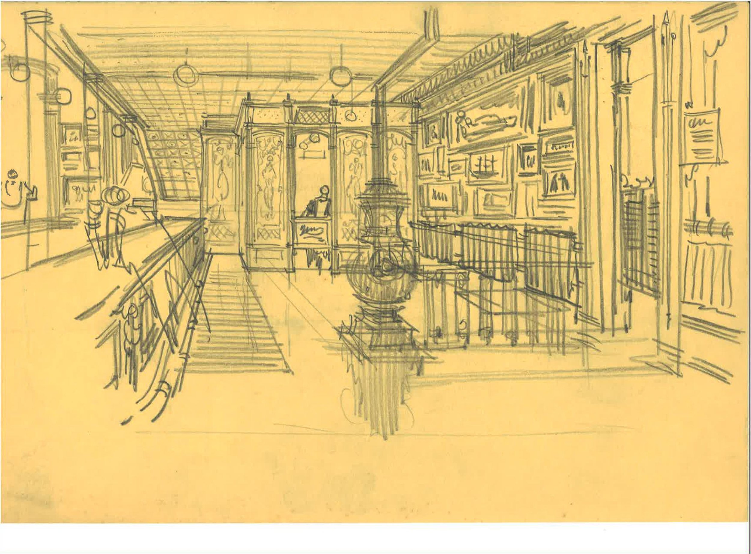 Hello Dolly - Interior Sketch #5