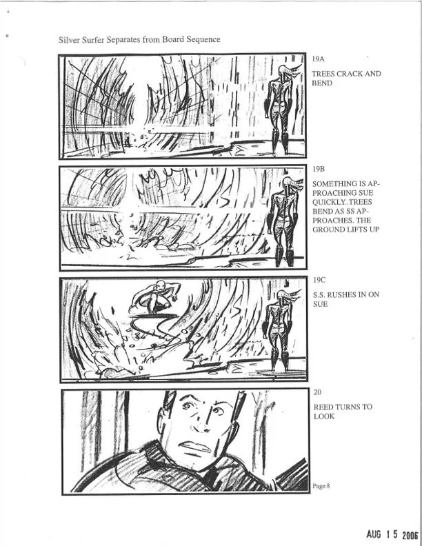 Silver Surfer Separates from Board Sequence
